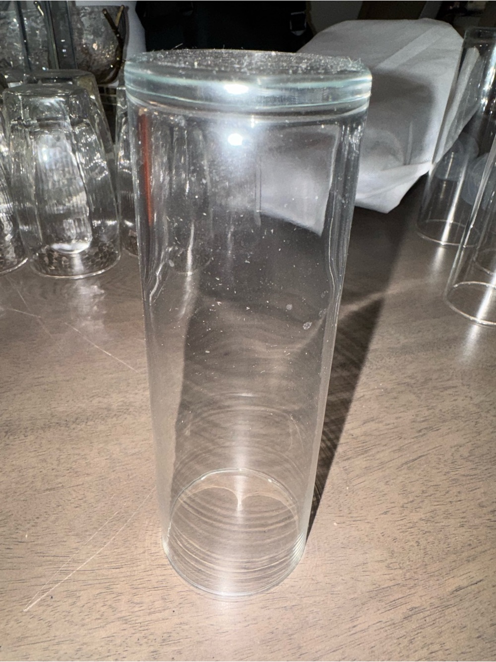 Clear Glass Cylinder  - Tall Clear Glass